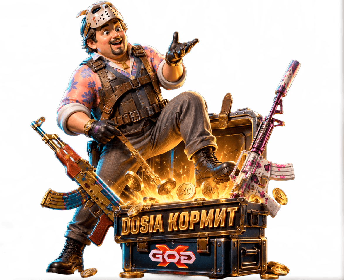 Дося кормит